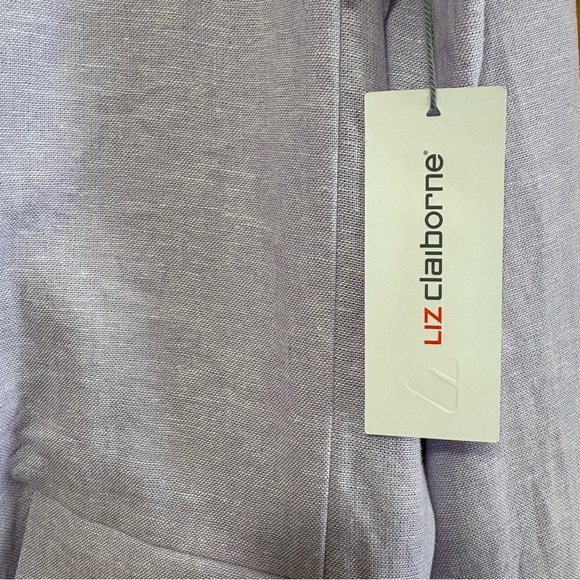 Liz Claiborne Light Purple Linen Blend Blazer NWT - Picture 4 of 10